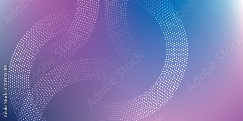 Fotografía Abstract business background with overlapping glowing dotted circular lines
