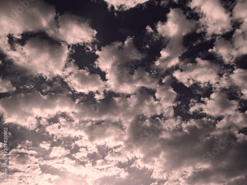 sky and clouds,Cloudy brownish-white sky during the day