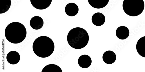 Cuadro en lienzo Polka dot seamless pattern
