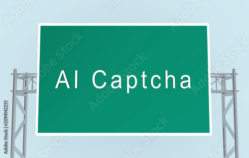 AI Captcha concept