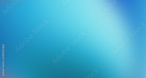Foto Cool blue grainy gradient background displaying an icy turquoise to cerulean transition with fine digital noise texture effect