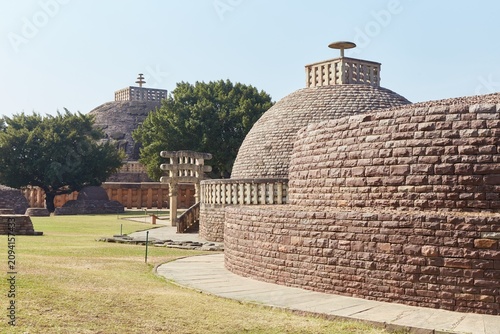 Stupa 3, a later Sanchi stupa built during the Shunga period