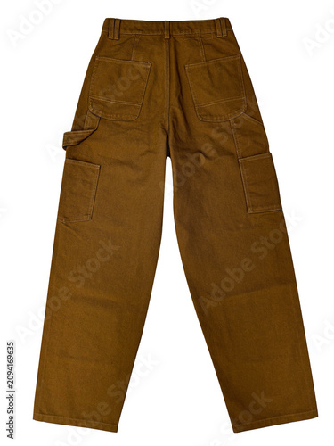 Quadro su tela Carhartt Work Pants: A pair of brown canvas work pants with multiple pockets and a hammer loop