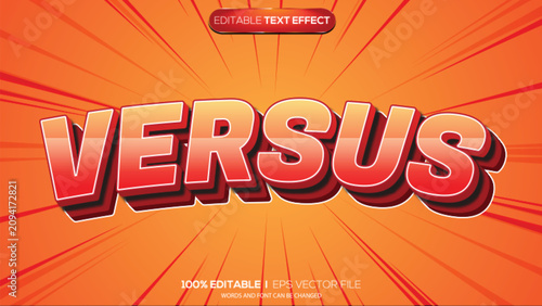 Photos 3d text effect versus theme