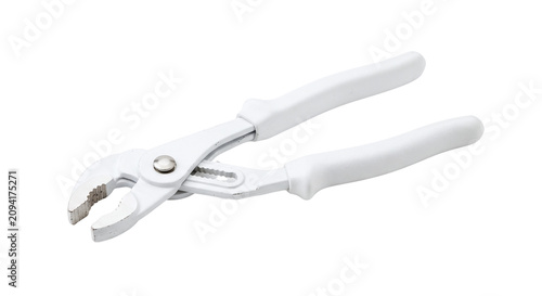 Fotografie Adjustable water pump pliers with white handles