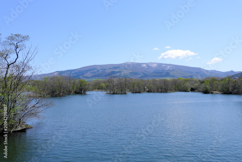 北海道大沼国定公園の風景