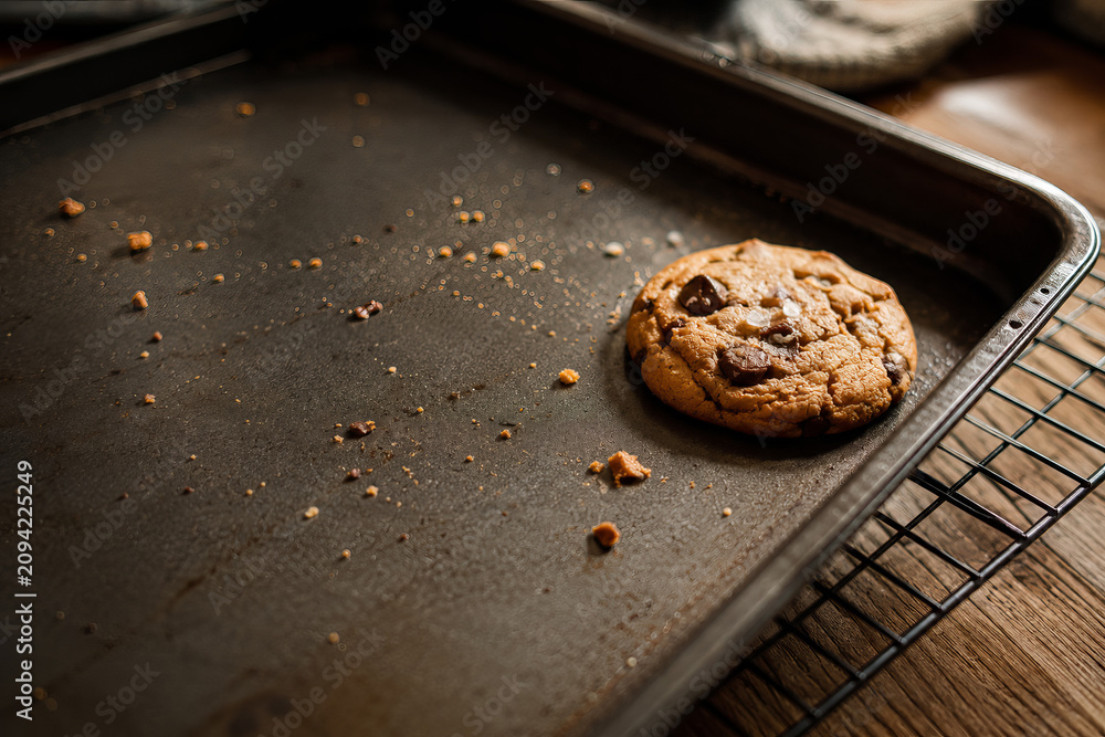 Fototapeta premium Last Cookie on Baking Tray