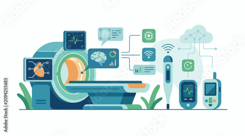 Medical technology MRI and health monitoring devices