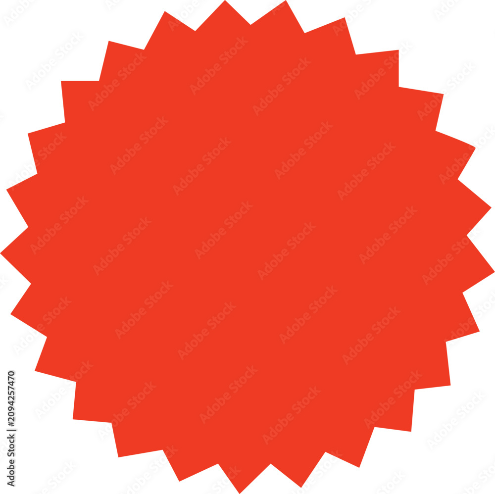 Fototapeta premium Starburst Badge with Copy Space