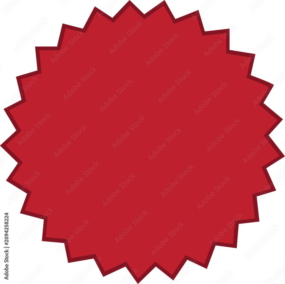 Fototapeta premium Starburst Badge with Copy Space