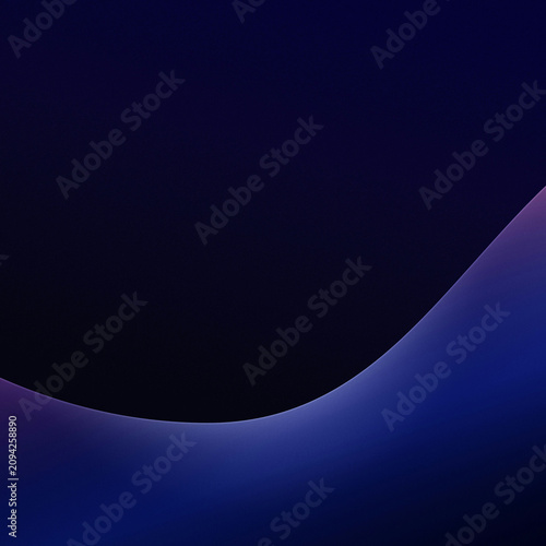 Konstfotografi Abstract blue gradient background with smooth curves