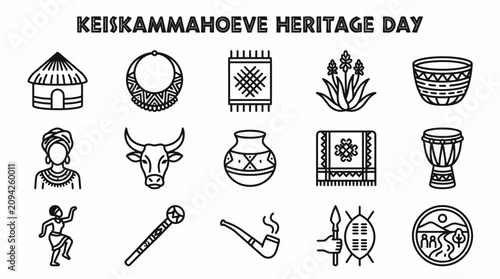 South African Heritage Day Icons: Culture, Tradition, Symbols