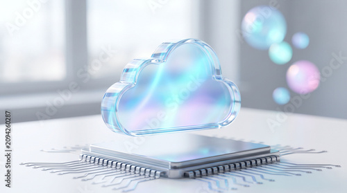 Cloud computing microchip