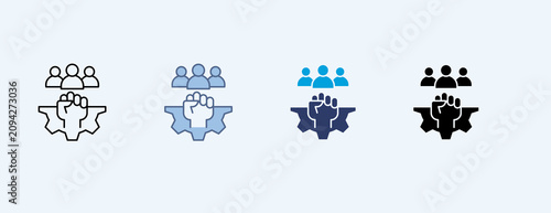 Tableau sur toile Autonomy Multiple Icon Set Illustration Vector