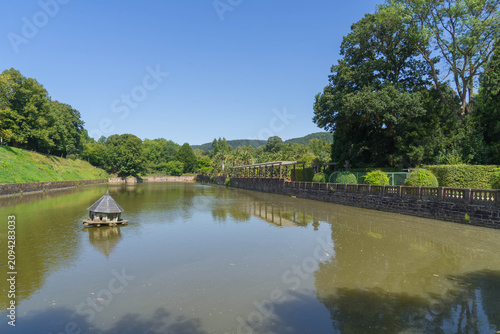 Moat of the palais of Bad Pyrmont, germany