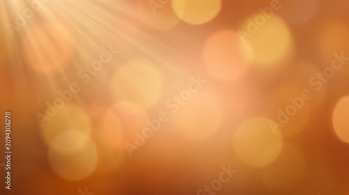 Bright Bokeh Lights with Warm Glow Effect