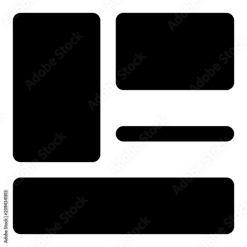wireframe bold icon set
