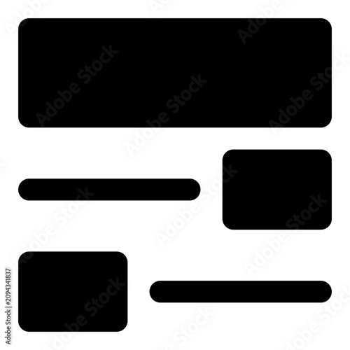 wireframe bold icon set