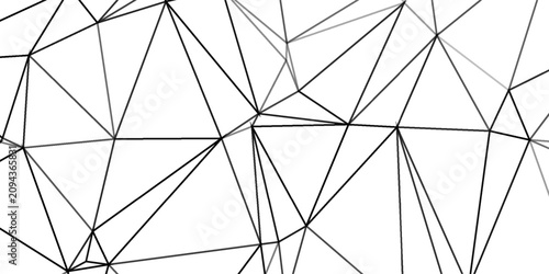 Schilderij op canvas Random geometric line pattern on a transparent background