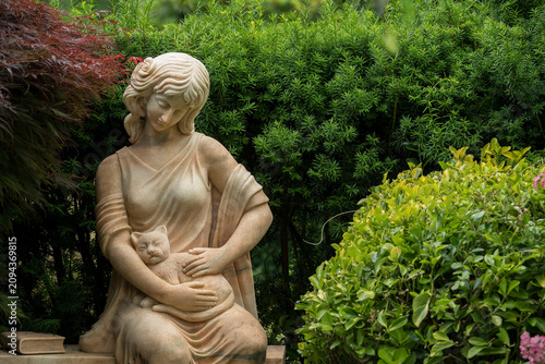 Friedhof, Grabstein, Statue	