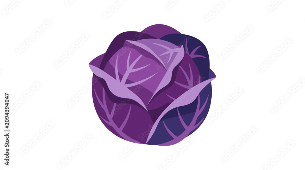 Fototapeta premium Stylized Purple Rose Illustration with Artistic Design.