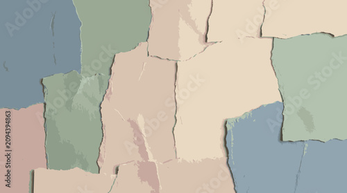 Cracked Painted Wall Surface Closeup.