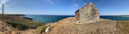 Photo panoramique dans la baie de Douarnenez.
