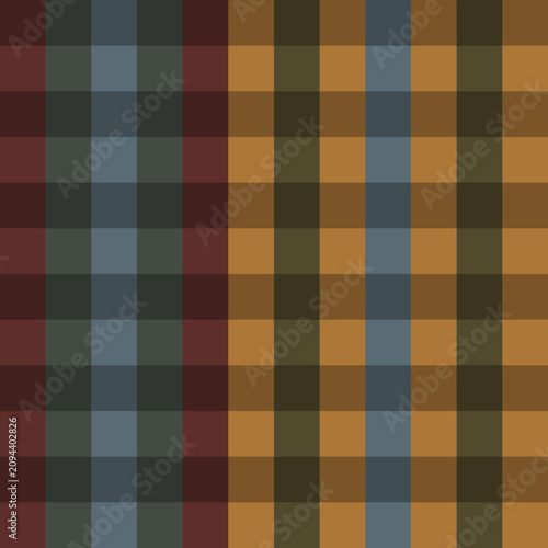Seamless Checkered Gingham Pattern Design. Vector Background