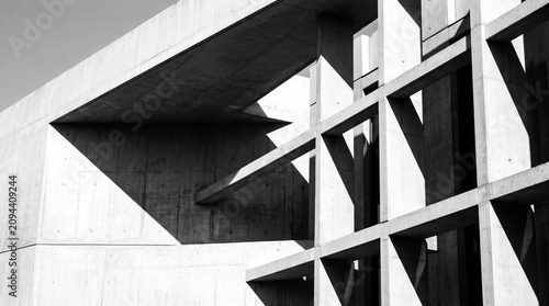 Architectural geometric shapes and shadows.