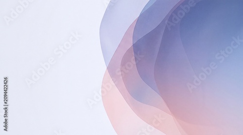 Gradient Color Layers Blending with Calming Abstract Background Soft Pastel Ombre Transitions and Seamless Design Element - Generative AI