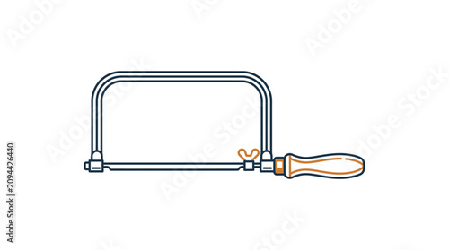Fotografía Coping Saw Vector Illustration