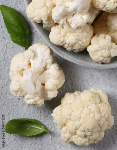 Natural organic cauliflower for healthy eating