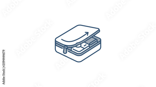 Packing Cube Travel Icon