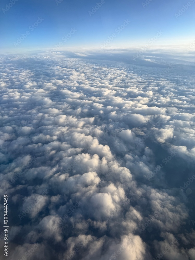 Naklejka premium the sky from a flying height