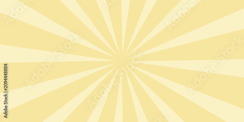 Fotografía Background with yellow gradient and concentrated lines interspersed with stars