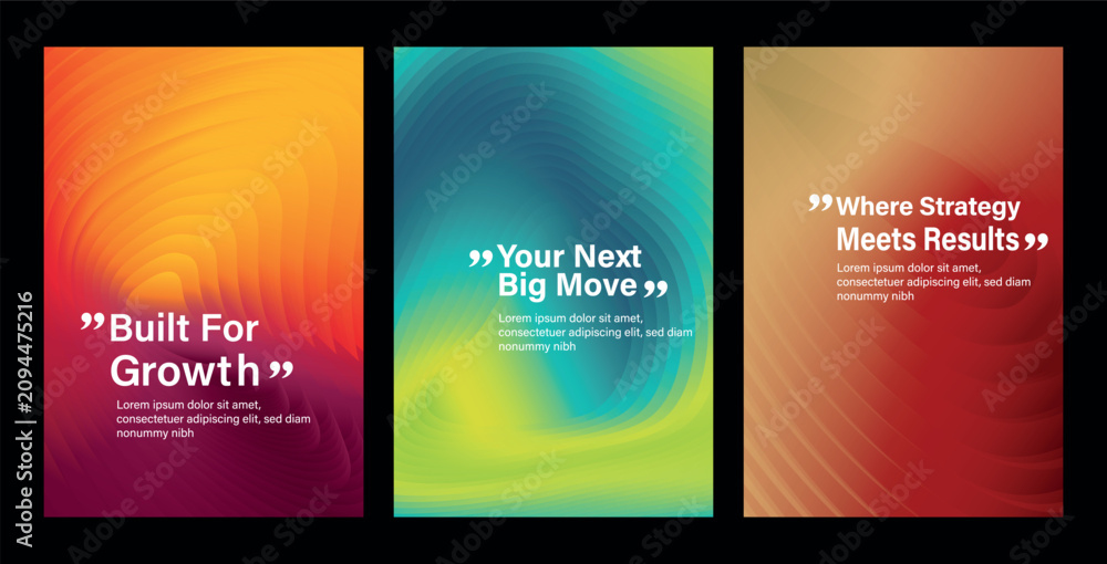 Fototapeta premium Font And Paper Product With Fluid Gradient Effect For Poster Design.