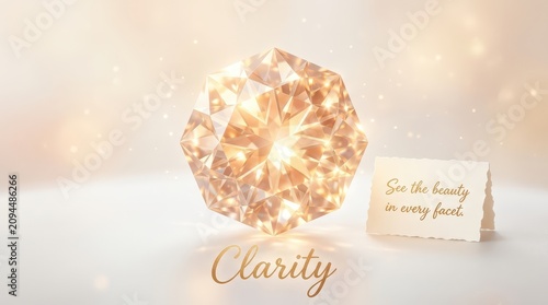 Radiant Diamond Gemstone with Sparkle and Clarity