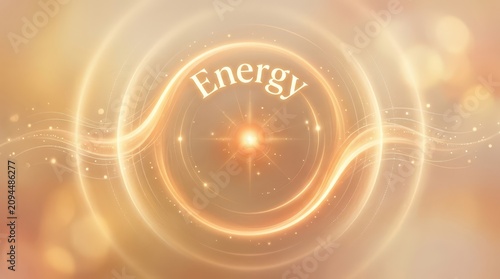 Radiant Energy Aura with Central Glow and Swirling Light Patterns