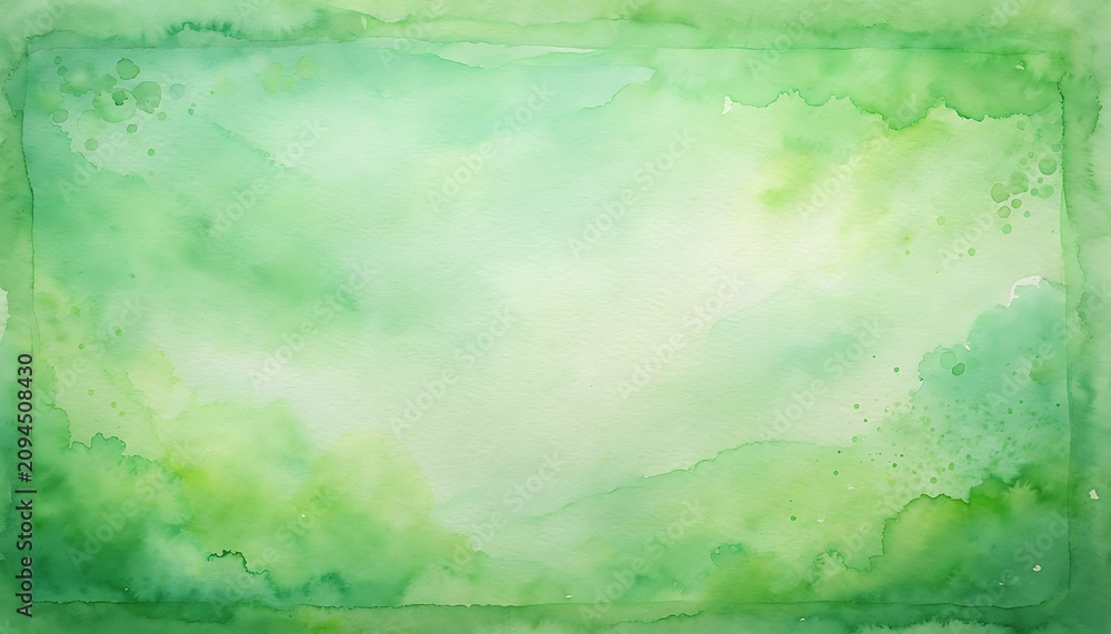Fototapeta premium abstract green watercolor background