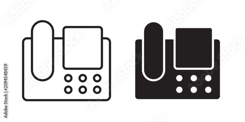 Cuadro en lienzo Fax machine icon