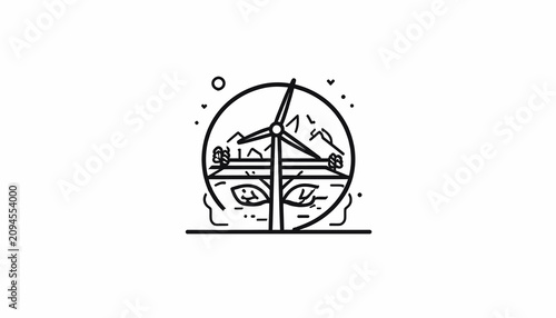 Принти на полотні Person Looking Out Window At Landscape.