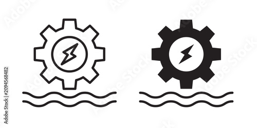 Hydraulic energy icon