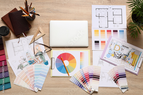 Interior designers wooden d...