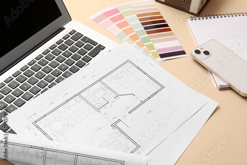 Architectural floor plan bl...