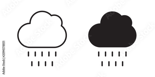 Bild auf Leinwand Raining icon