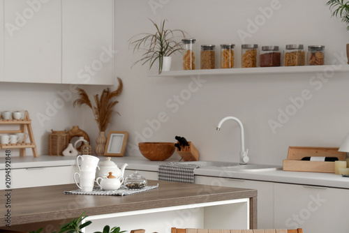 Interior of light modern  k...