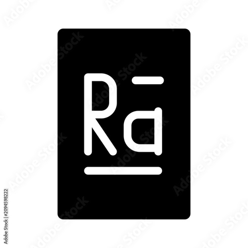 Quadro em tela radium glyph icon