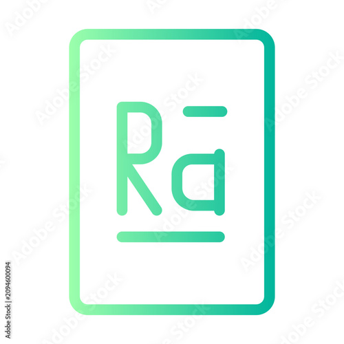 Photography radium gradient icon
