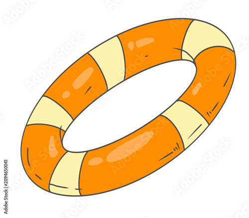 Bild auf Leinwand lifebuoy isolated on white