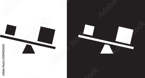 Cuadro en lienzo Leverage icon